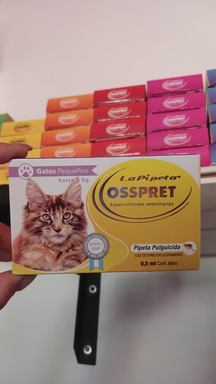 Pipeta OSSPRET Gato hasta 4 kg
